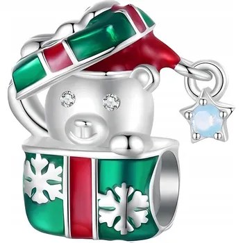 Přívěsek Přívěsek Trusky medvídek jako dárek, postříbřený