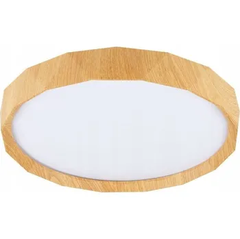 Stropní svítidlo Cadix bílý dřevěný LED 24W kulatý moderní do obýváku a ložnice 38,5 cm