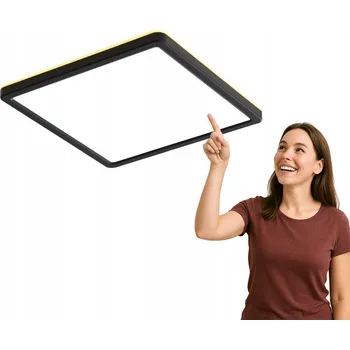 Moderní stropní svítidlo, stropní svítidlo ALERIA 45 cm černý do předsíně nebo kanceláře