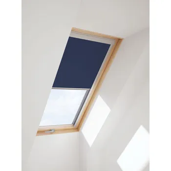 Roleta Střešní roleta RoofLite+ zatemňující šedá 78 cm x 118 cm v kazetě