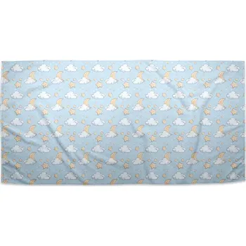 Osuška Sablio Ručník Měsíčky, hvězdičky a mráčky - 30x50 cm