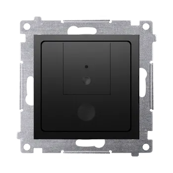 vypínač Stmívač dvoutlačítkový, 230 V~, šroubové svorky, Simon 54 D75310.01/49, černá metalizovaná