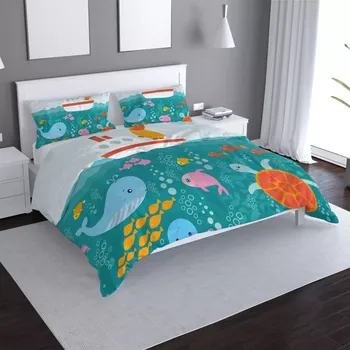 Povlečení Sablio Povlečení Mořský svět - 140x200 / 90x70