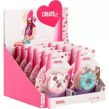 Péče o rty Balzám na rty donut s přívěskem create it! – růžový