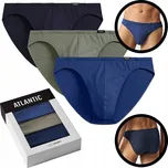 Pánské slipy Atlantic 3Mp-119 A'3 S-2Xl S granátová-modrá-khaki