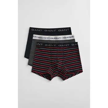 Pánské spodní prádlo SPODNÍ PRÁDLO GANT STRIPED TRUNK 3-PACK GIFT BOX BLACK