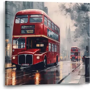 Obraz Sablio Obraz Londýn Double-decker 2 - 50x50 cm