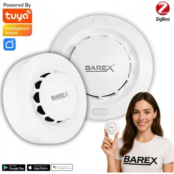 Sada domovního alarmu Czujnik Dymu Hlasitý bezdrátový detektor, senzor, požární alarm ZIGBEE TUYA