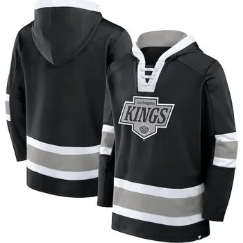 Pánská mikina Pánská mikina Los Angeles Kings NHL Mens Laced Hockey Hoodie Velikost: M