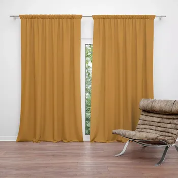 Závěs Sablio Závěs Okrová: 2ks 140x250cm