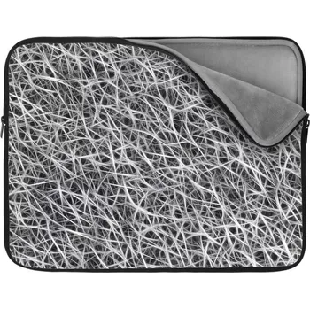 pouzdro na notebook Sablio Obal na notebook Bílá vlákna - 17"