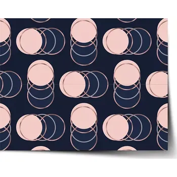 Plakát Sablio Plakát Kruhy a puntíky - 60x40 cm