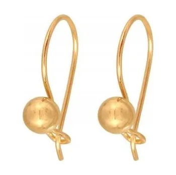 Náušnice Dámské náušnice ze zlata 585, elegantní zapínání na patentek, ideální jako dárek