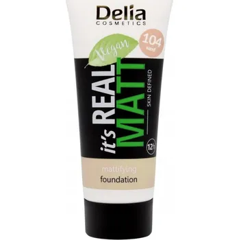 Přípravek na tvář DELIA Real Matt Matující podkladová báze 104 Sand 30 ml