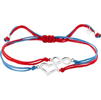 Náramek Náramek se stříbrnými prvky - srdce, nekonečno - AP543-3595