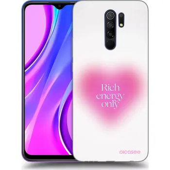 Pouzdro na mobilní telefon Picasee silikonový černý obal pro Xiaomi Redmi 9 - Rich Energy