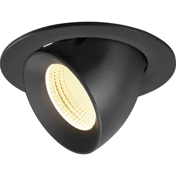 BIG WHITE (SLV) NUMINOS GIMBLE L Stropní vestavné svítidlo, 3000 K, 55°, IP20, kulaté, černé 1009727