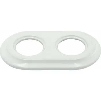 Elektrická zásuvka Dvojitý Rámeček X-Site bílý