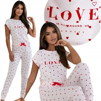 Dámské noční prádlo Sensis dámské pyžamo bavlna růžové velikost XL