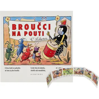 První čtění Albatros Knížka leporelo Broučci na pouti 15,5x15cm 24m+