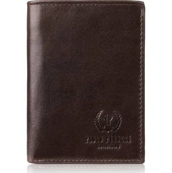 Muž peněženka Paolo Peruzzi z pravé kůže hnědá