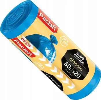 Pytle na odpadky Univerzální pytle na odpad Paclan Classic 80L 20 ks