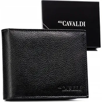 Peněženka 4U Cavaldi peněženka z pravé kůže černá - muž