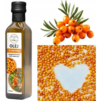 Rostlinný olej Rakytníkový olej lisovaný za studena 100% RAKYTNÍK nerafinovaný 250 ml