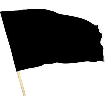 Obraz Černá smuteční vlajka SIGNÁLNÍ VLNA 112x70 cm