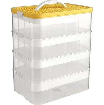 APT DA326C KRABIČKOVÝ KONTAJNER NA BLOKY 4 VRSTVY ORANŽOVÝ