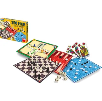 Volný čas Dino Soubor her 150 společenská hra v krabici 33x23x3,5cm