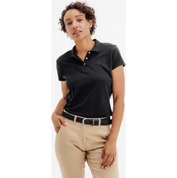 Dámské tričko INESIS Dámské golfové polo MW100 2XL ČERNÁ