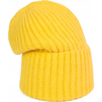 Čepice Szaleo zimní čepice beanie žlutá, univerzální velikost