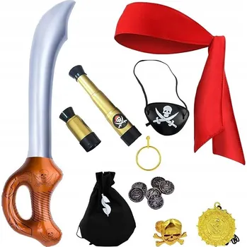 Karnevalový kostým Zestaw karnawałowy, Przebranie, Akcesoria Kompletní sada doplňků ke kostýmu Pirát