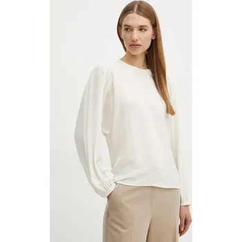 Dámská halenka Halenka s příměsí hedvábí Boss Orange 50530950 béžová 01X, vel. 34