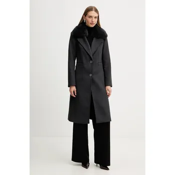 Dámský kabát Kabát s příměsí vlny Guess KAROLE W5BL19.W2642 šedá 90Y, vel. XS