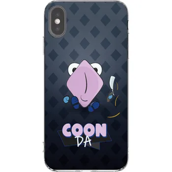 Pouzdro na mobilní telefon Picasee silikonový průhledný obal pro Apple iPhone XS Max - COONDA holátko - tmavá