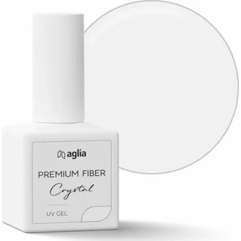 Lak na nehty PREMIUM FIBER Crystal stavební UV gel v lahvičce HEMA FREE