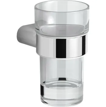 Držák na kartáček Nástěnný pohárek, sklo, chrom CONCEPT 200 STYLE