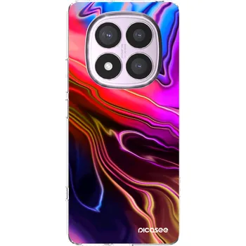Pouzdro na mobilní telefon Picasee silikonový průhledný obal pro Xiaomi Redmi Note 14 Pro 5G - Electric