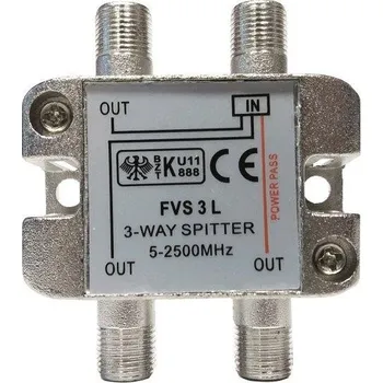 Anténní zesilovač Rozbočovač SAT 3x FVS3