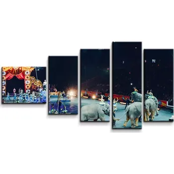 Obraz Sablio Obraz - 5-dílný Cirkus - 100x60 cm
