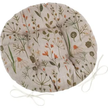 Podsedák Sedák DITA kulatý prošívaný Režná,Zelená,Oranžová - průměr 40 cm