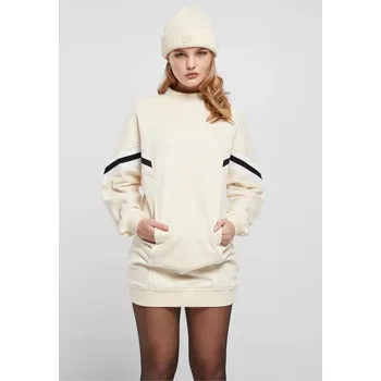 Dámské šaty Ladies Oversized College Sweat Dress - whitesand XXL
