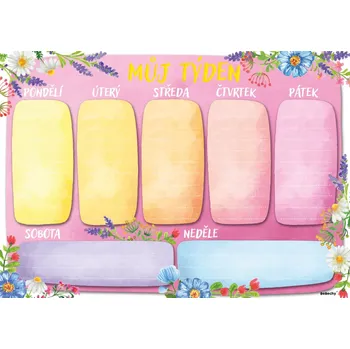 Kancelář Týdenní plánovač A4 Barevný