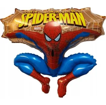 Balónek Fóliový balónek Spiderman superhrdina zlatý 90 cm