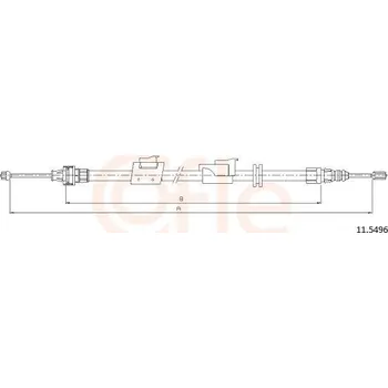 Lanko parkovací brzdy Lanovod parkovací brzdy COFLE 92.11.5496