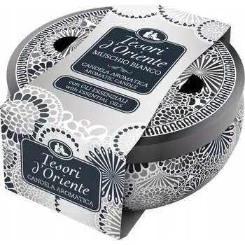Svíčka Parafínová vonná svíčka Muschio Bianco Tesori d’Oriente 1 ks