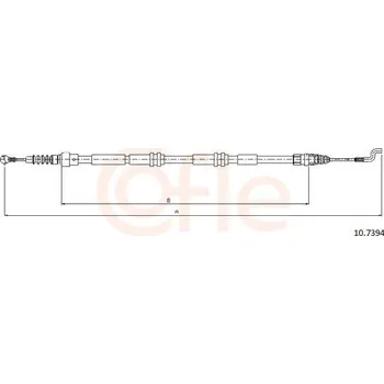 Lanko parkovací brzdy Lanovod parkovací brzdy COFLE 92.10.7394