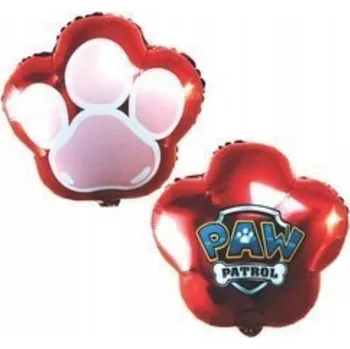 Balónek Fóliový balónek mini Tlapková patrola Tlapka Červená 33 cm.